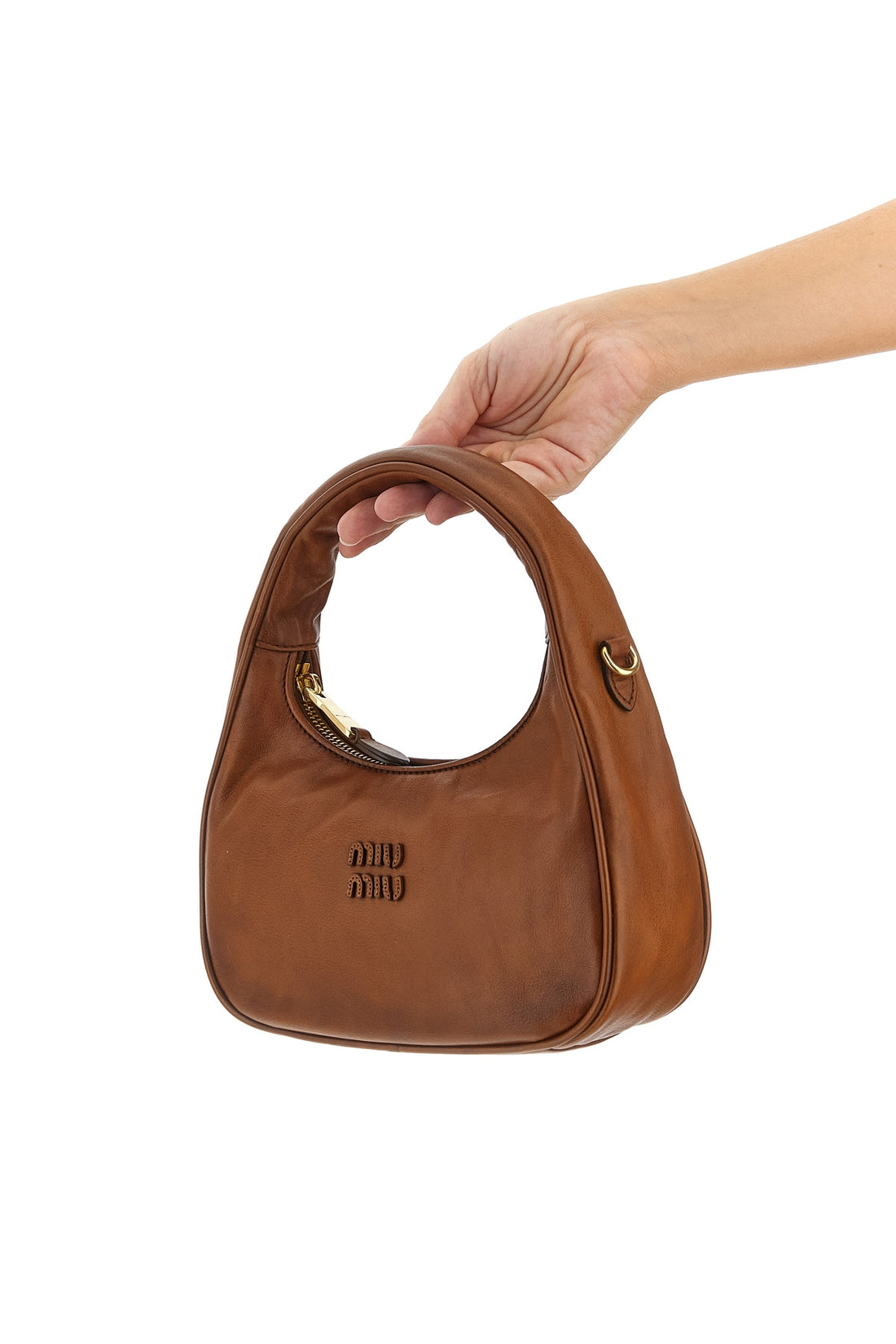 MIU MIU OS hobo wander leather handbag