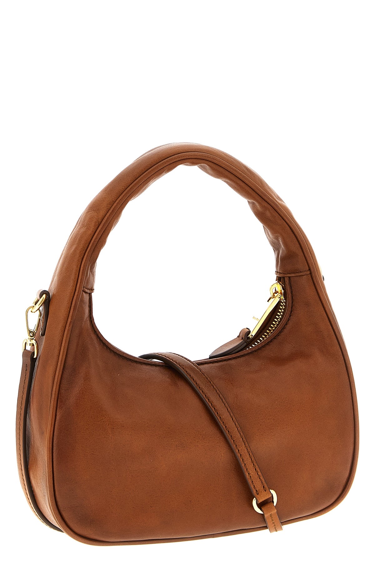 hobo wander leather handbag