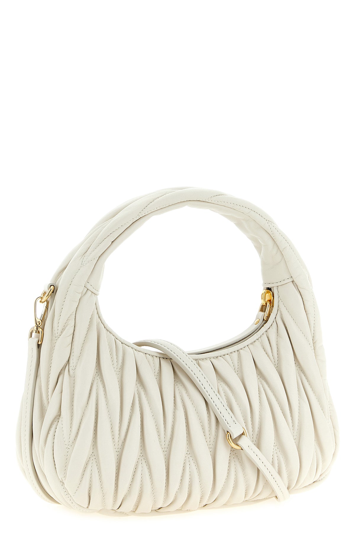 wander matelassé nappa leather handbag
