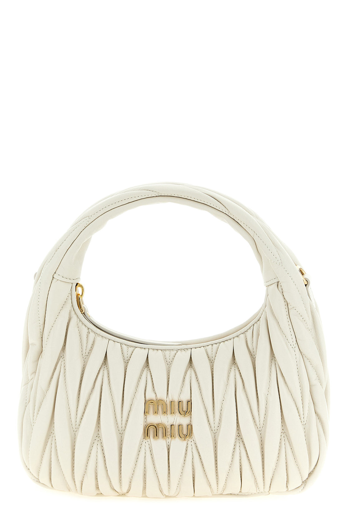 MIU MIU OS wander matelassé nappa leather handbag