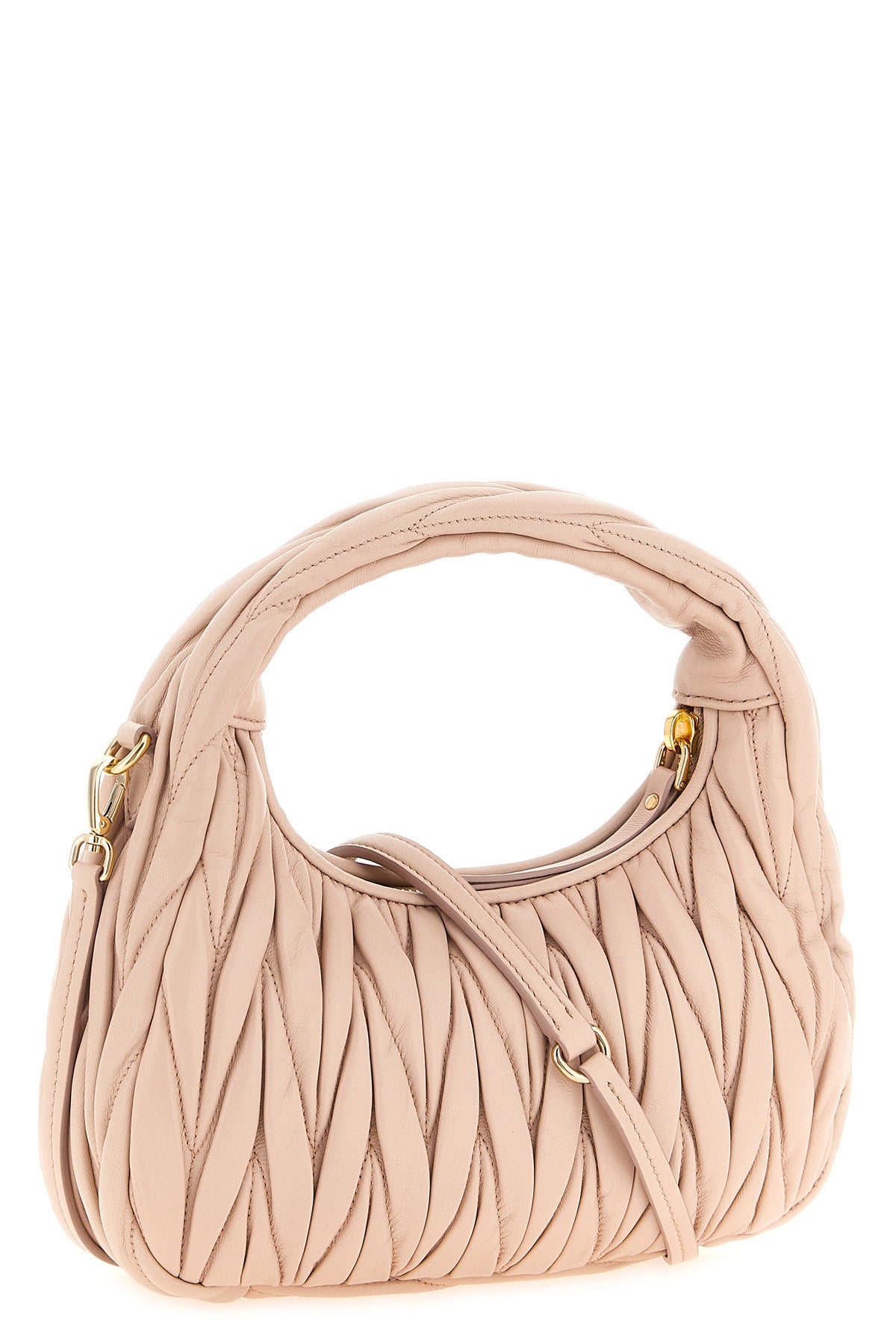 wander matelassé nappa leather handbag