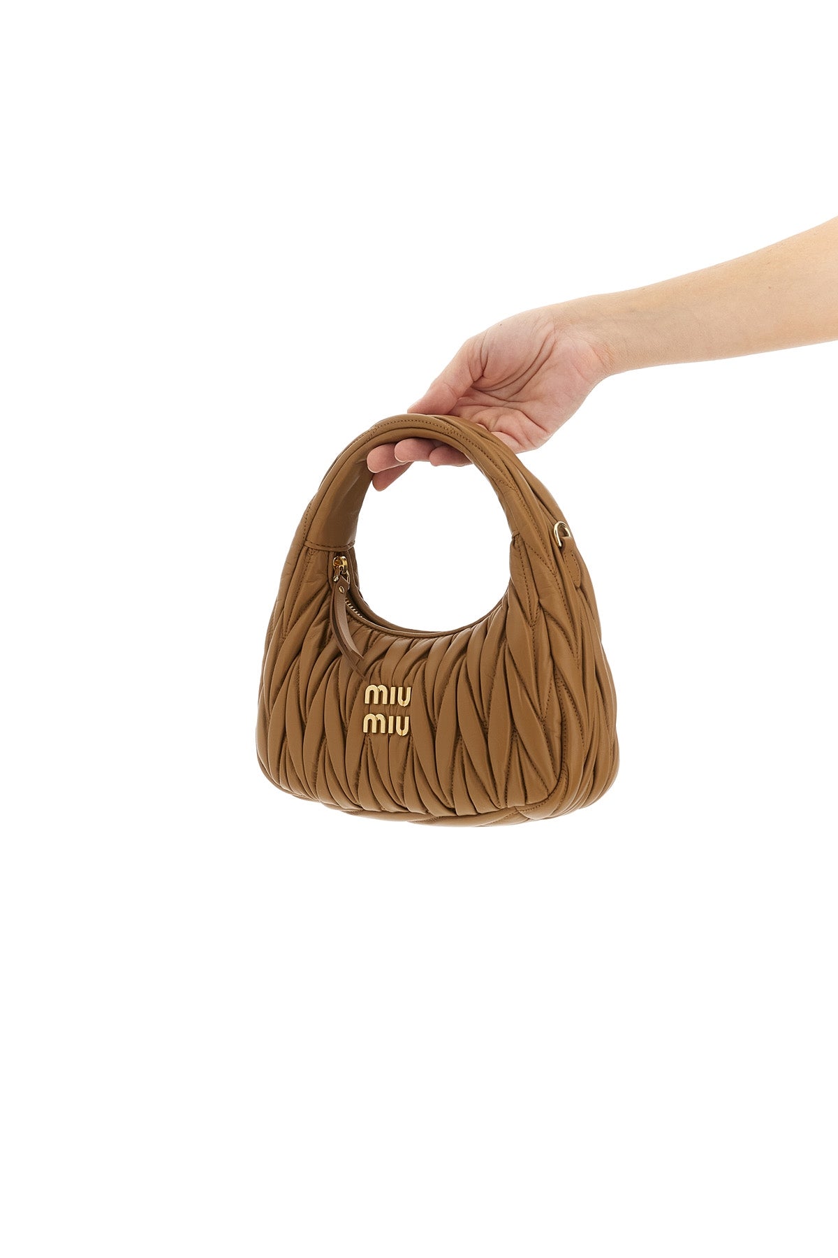wander matelassé nappa leather handbag