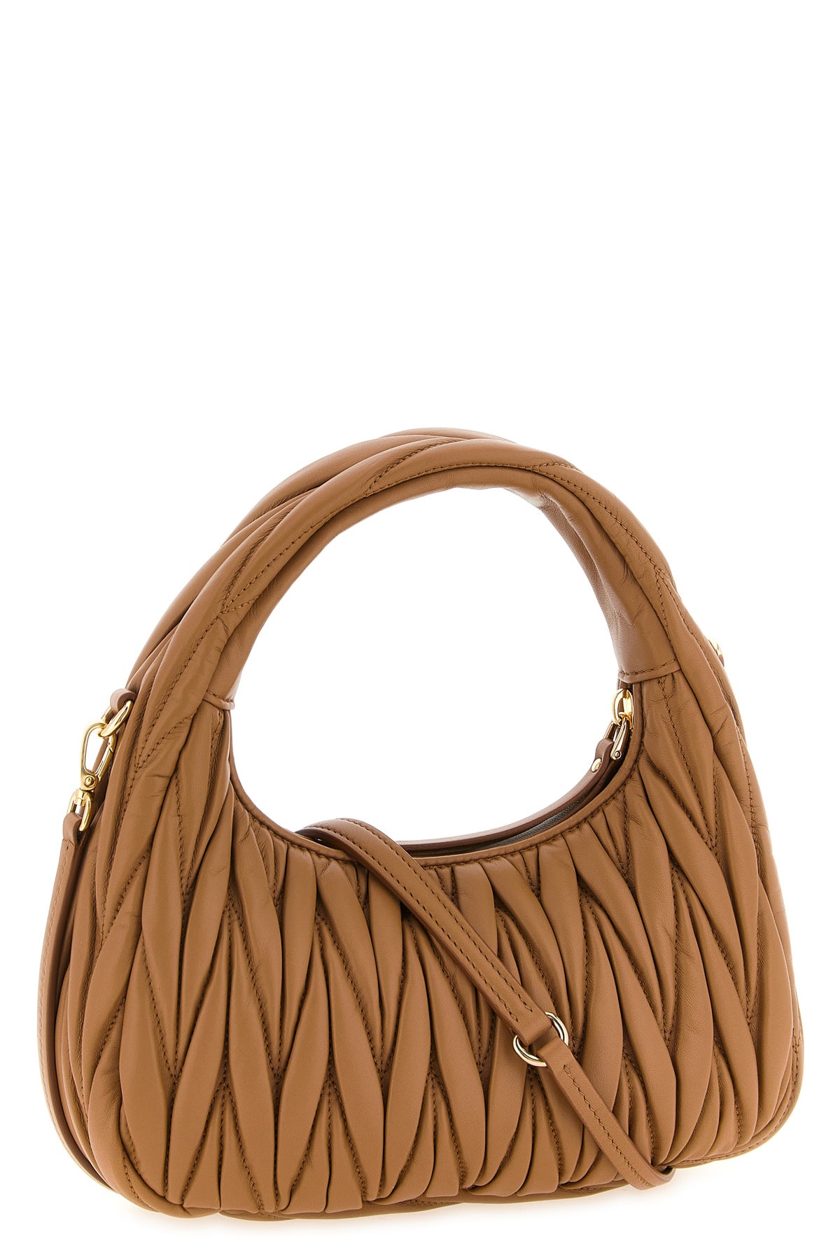 wander matelassé nappa leather handbag