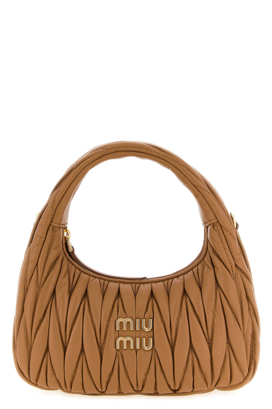 MIU MIU OS wander matelassé nappa leather handbag