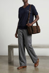 utilitaire suede crossbody bag
