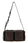 antiqued nappa leather shoulder strap