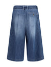 cotton shorts with a belt
