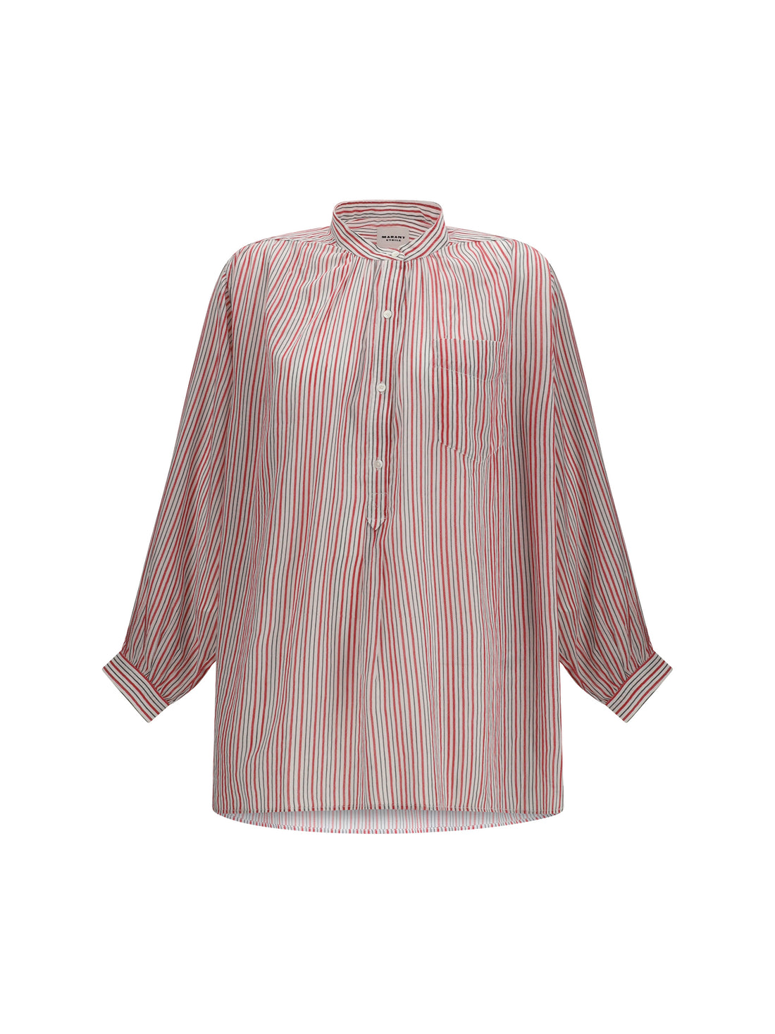 MARANT ETOILE 36 sapha striped cotton voile shirt