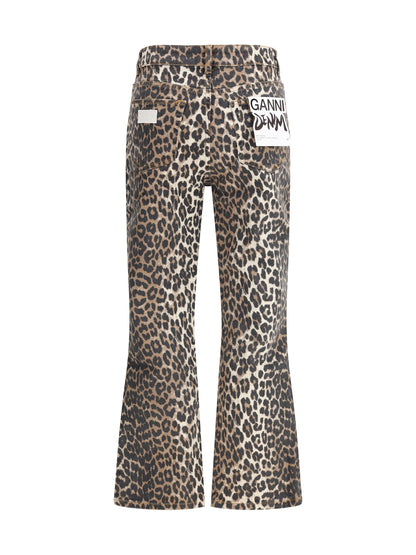 GANNI 26 animal print pants 