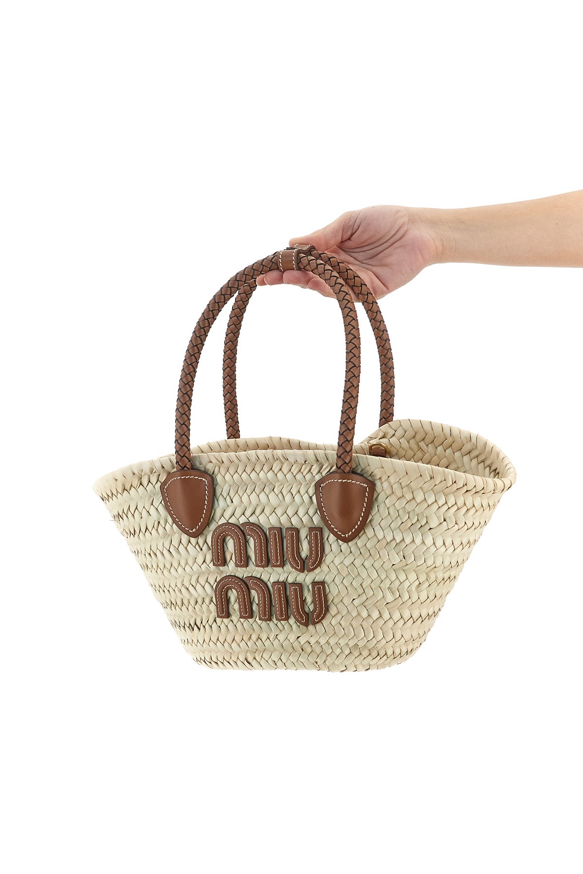 small woven palmitum shopping bag