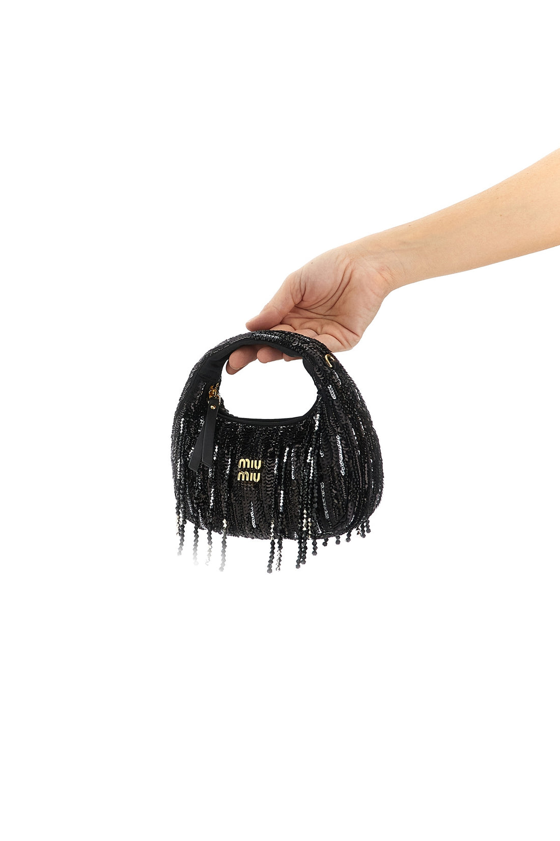 MIU MIU OS mini wander satin handbag