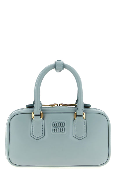 arcadie mini handbag in slightly padded nappa leather