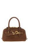 the miu miu aventure mini handbag in oak nappa leather embodies a structured a
