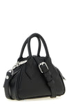 mini yasmine handbag in garnet-effect leather fabric
