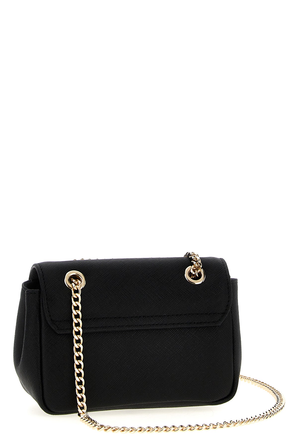 small purse chain shoulder bag in saffiano leather