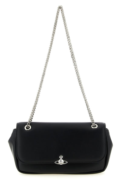 the vivienne westwood chain crossbody purse shoulder bag is distinguished by a