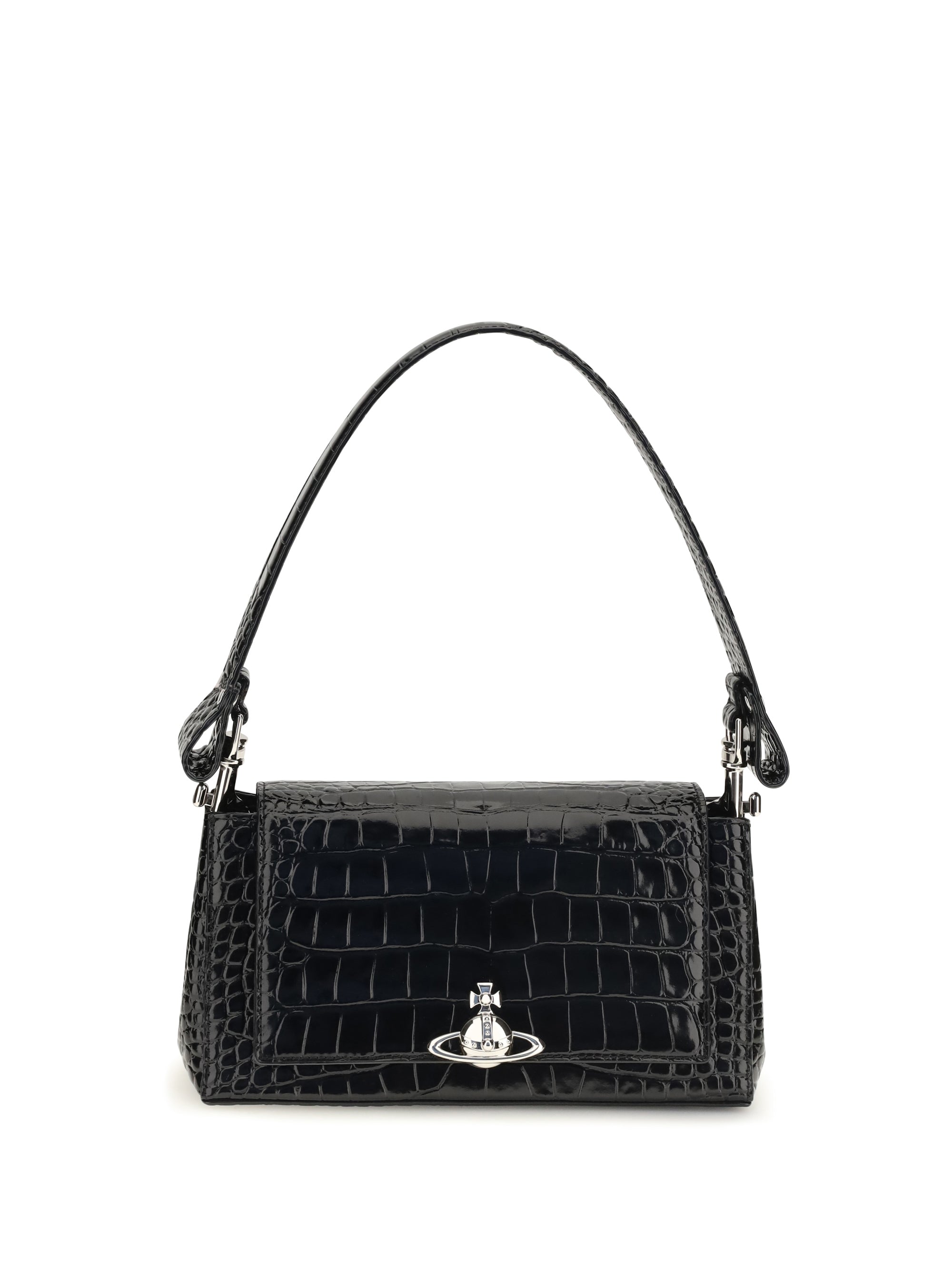 hazel medium croc-effect shoulder bag