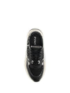 leather zoe sneakers with mesh inserts