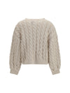 wool and cotton-blend midweight knit