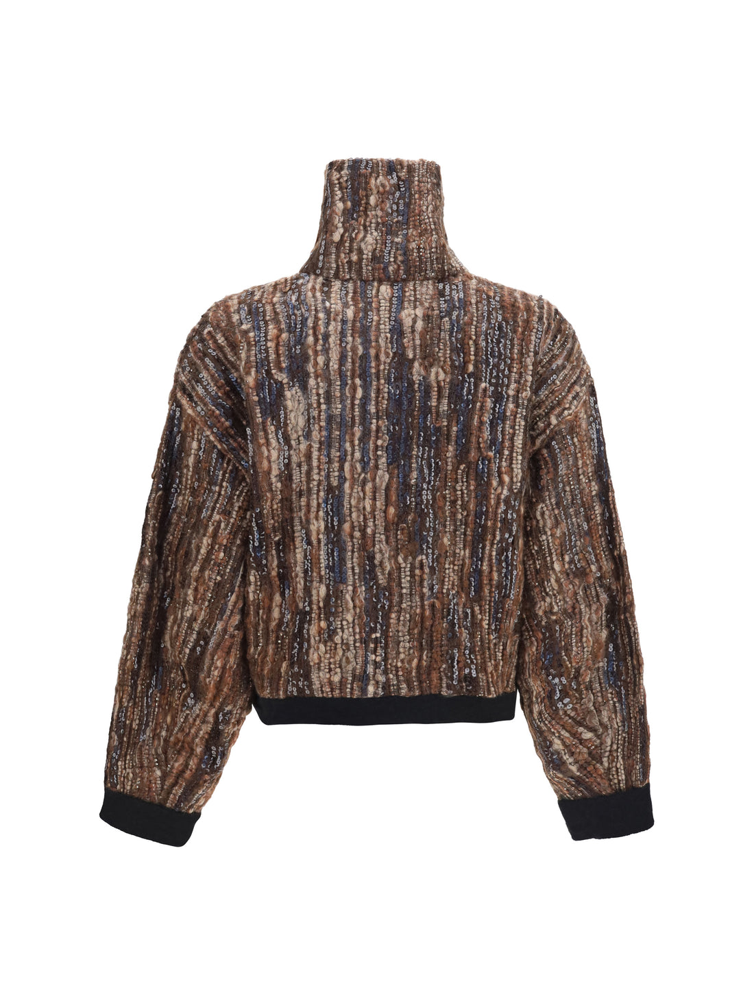 BRUNELLO CUCINELLI L perforated zip cardigan