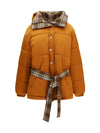 aryna padded jacket with belt