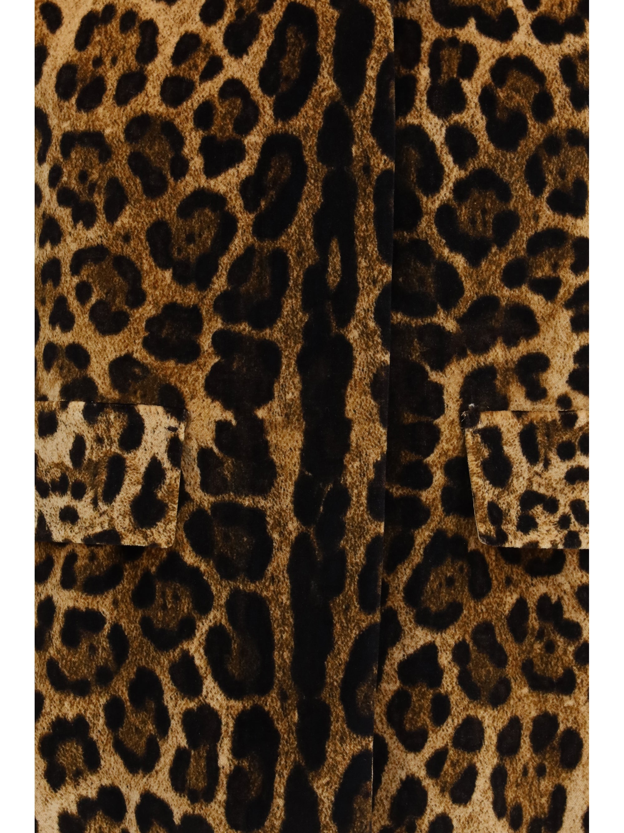 printed smooth velvet boxy jacket