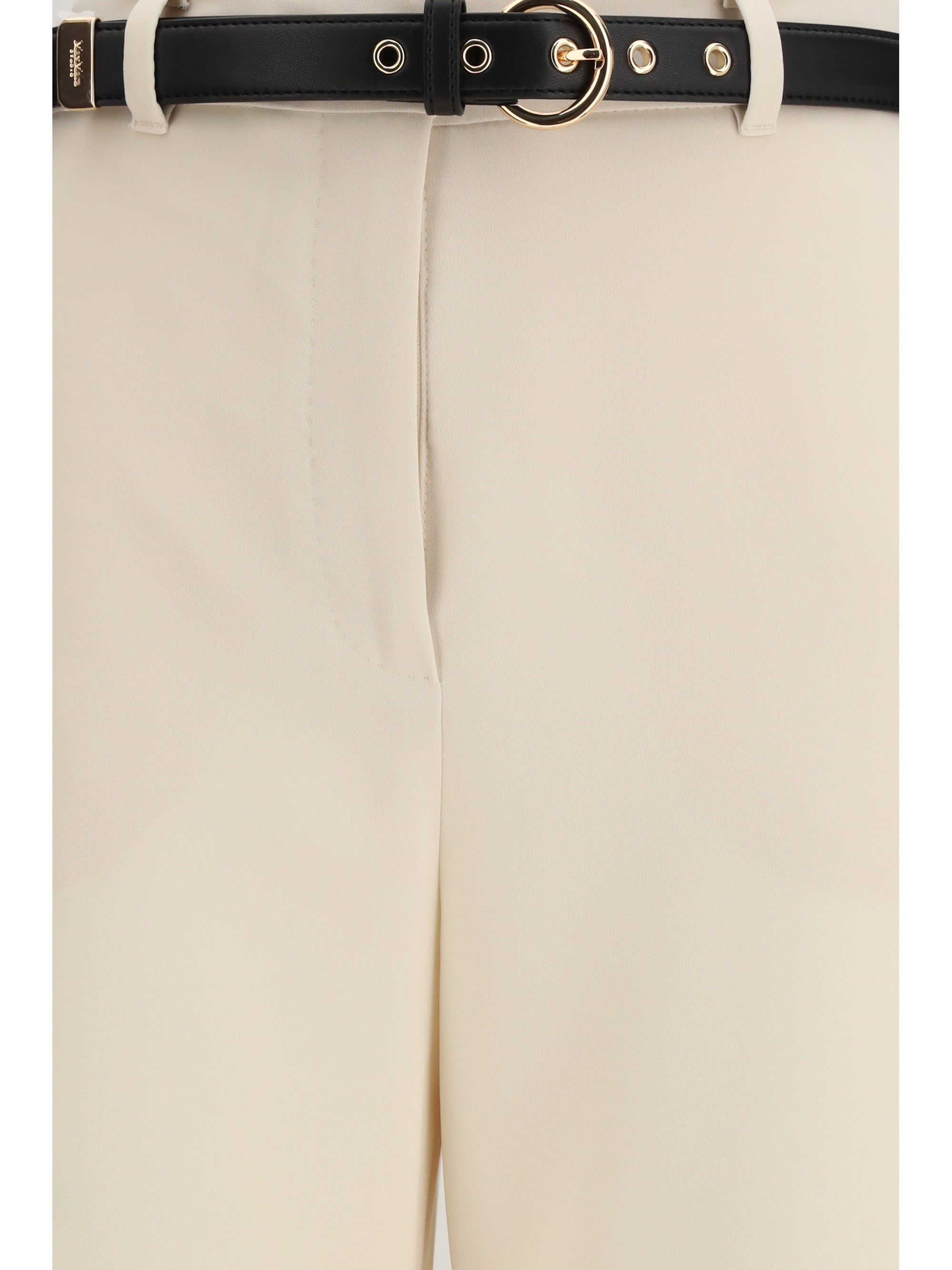 elegant pants with belt