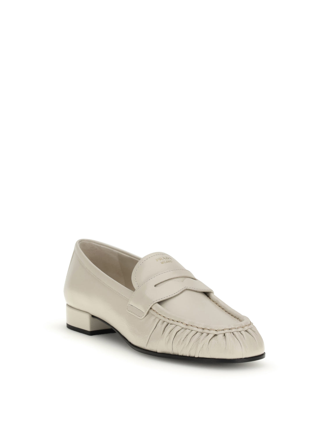 PRADA 36 leather loafers 