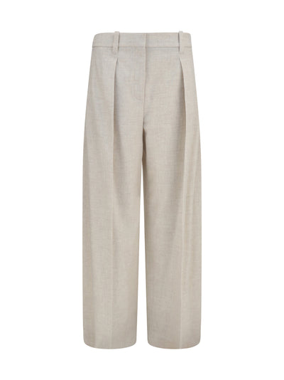 wool and cashmere tailored pants