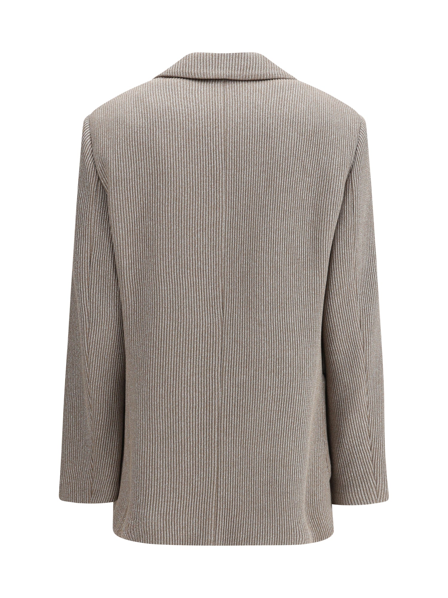 BRUNELLO CUCINELLI 40 ribbed deisgn lurex jacket