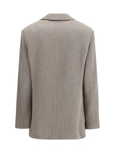 BRUNELLO CUCINELLI 40 ribbed deisgn lurex jacket