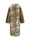 leopard print faux fur coat