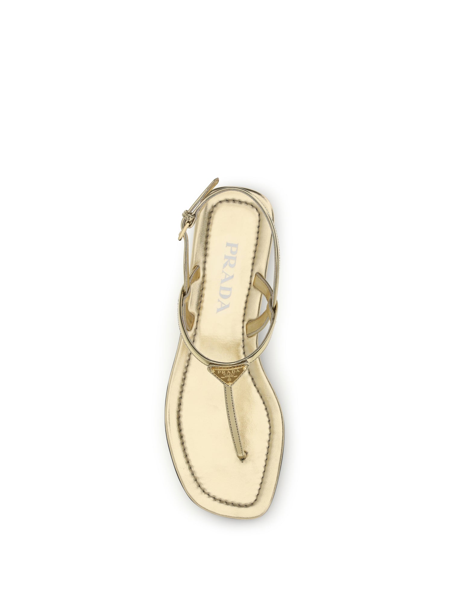 PRADA 37 leather flip-flop sandals