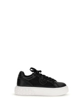 PINKO 36 yoko leather sneakers