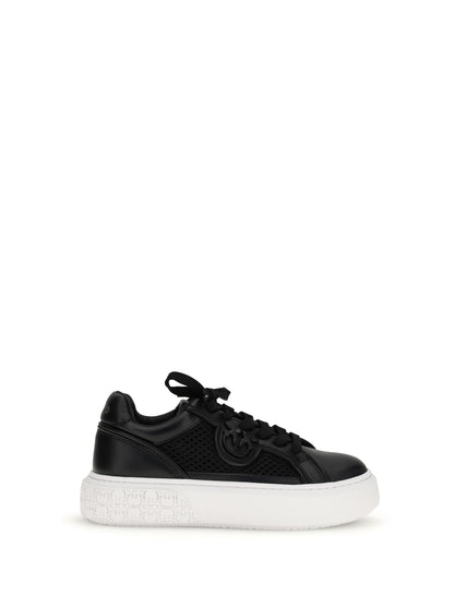 PINKO 36 yoko leather sneakers