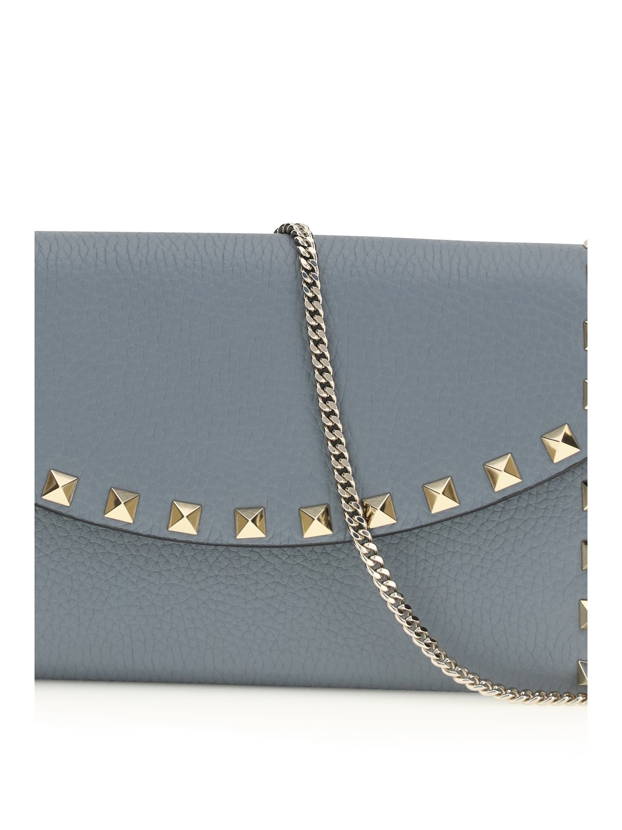 rockstud chain wallet