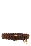 braided leather belt