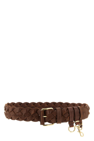 braided leather belt