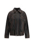GOLDEN GOOSE 42 nappa leather bomber jacket