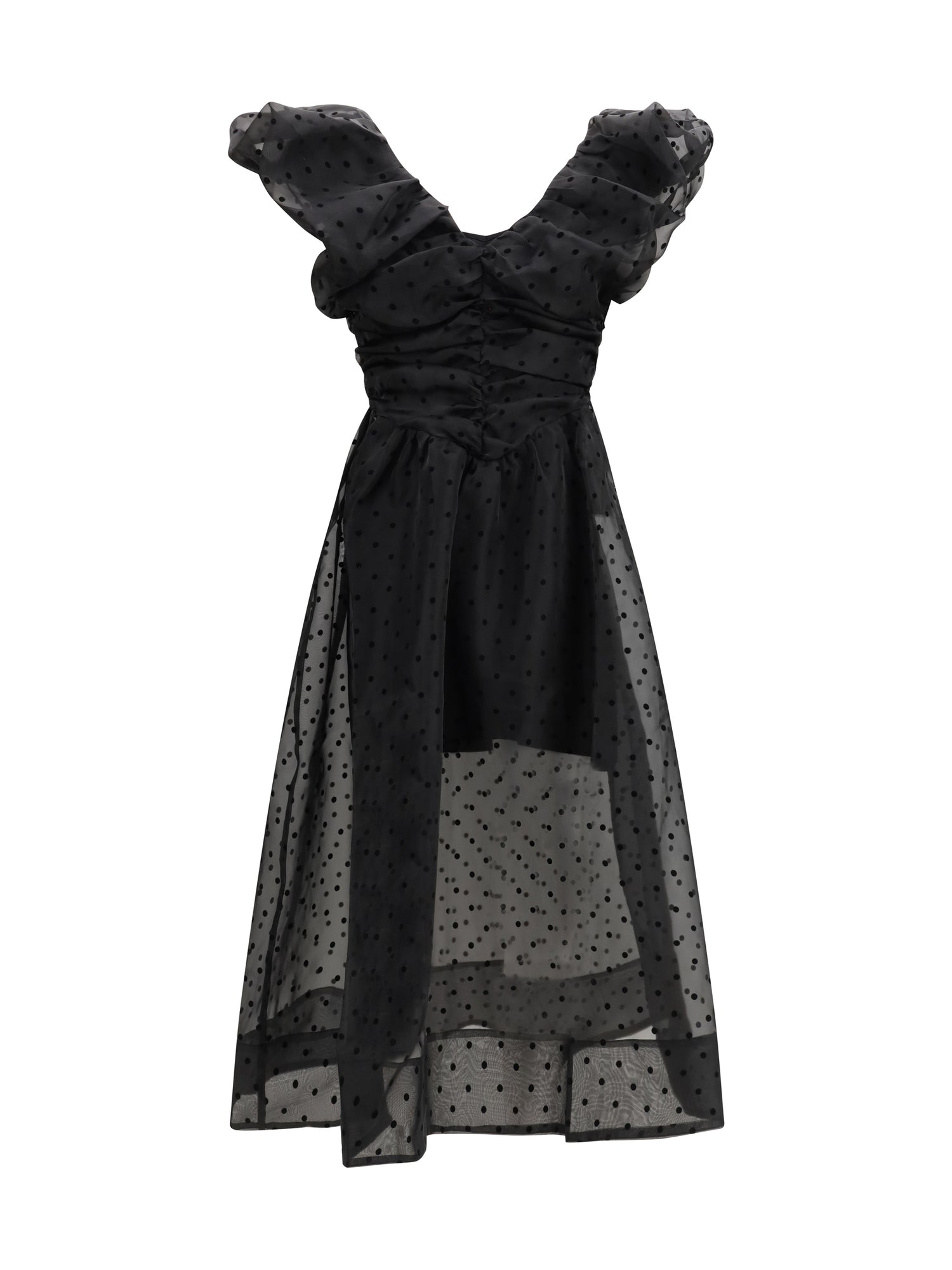 GANNI 36 long organza dress