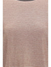 striped short-sleeve crewneck t-shirt