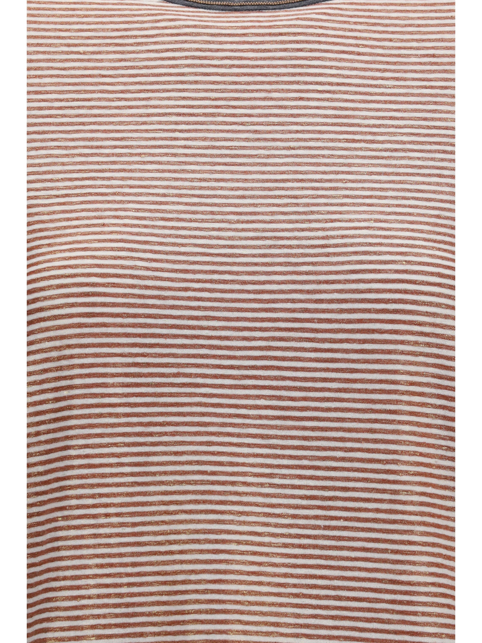 striped short-sleeve crewneck t-shirt