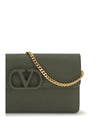 vlogo signature grainy calfskin chain wallet
