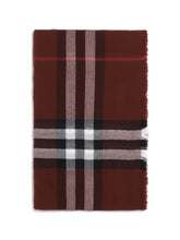 BURBERRY OS wool check wide scarf
