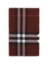 BURBERRY OS wool check wide scarf