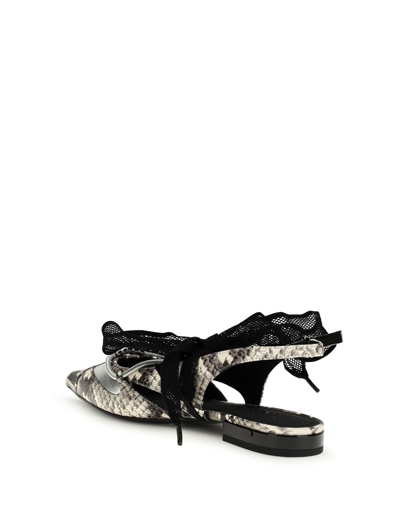 PINKO 36 python-print gianira ballerinas