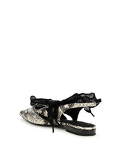 PINKO 36 python-print gianira ballerinas