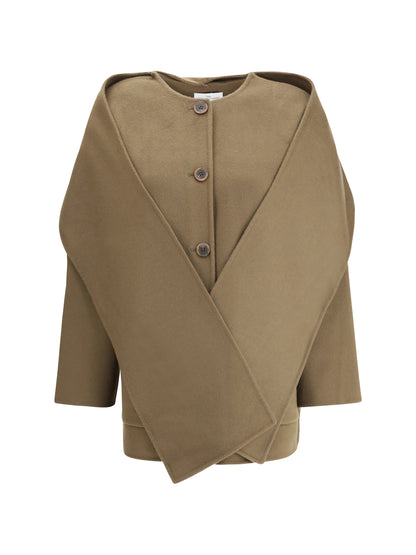 DYNAMIS STUDIO 40 wool scarf coat