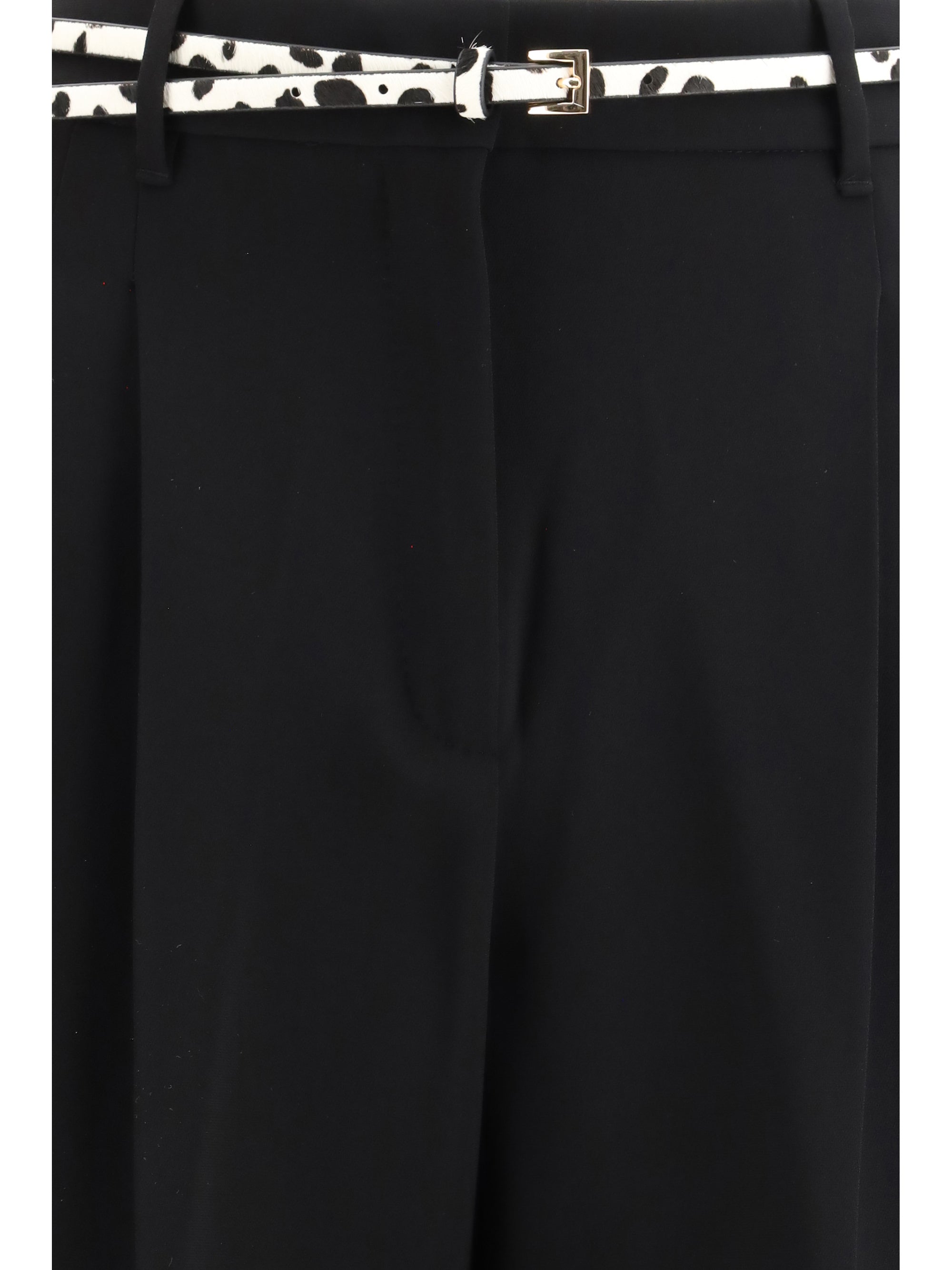 elegant pants with belt