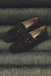 suede boat shoe